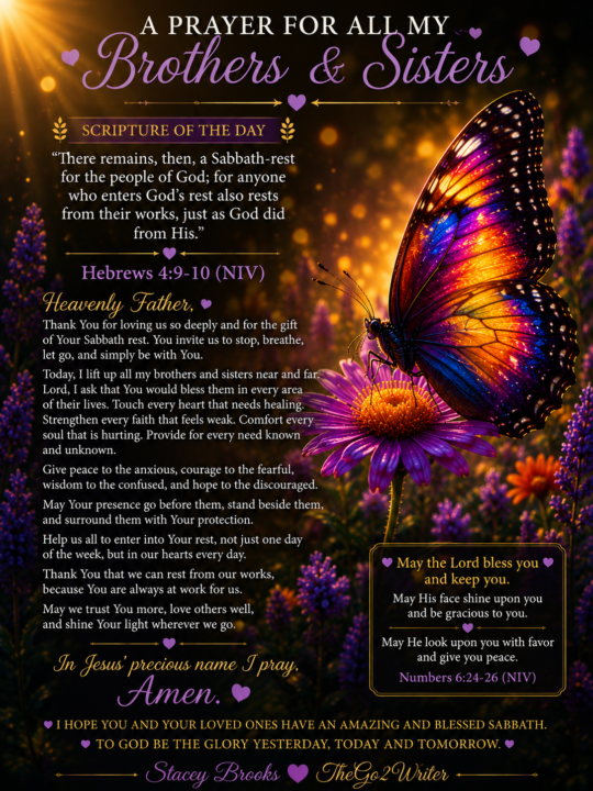Saturday blessings brothers and sisters...