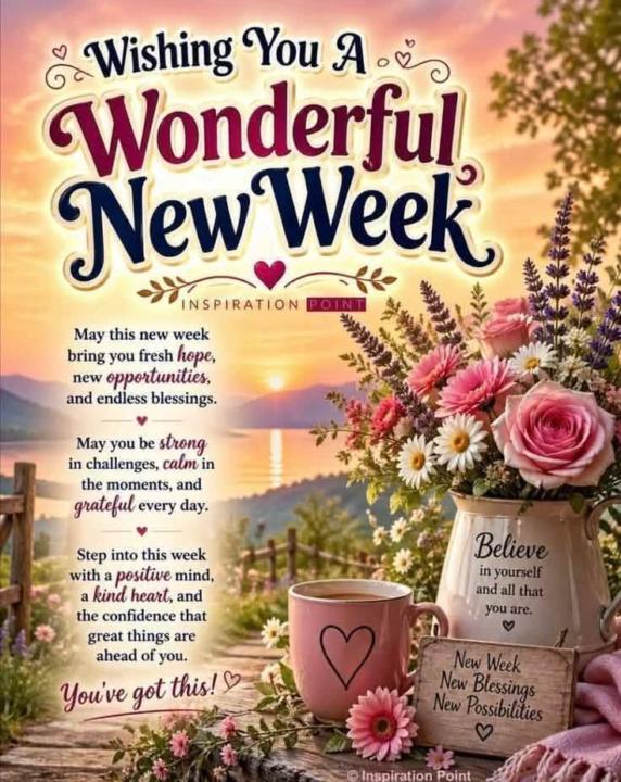 New week brothers and sisters...