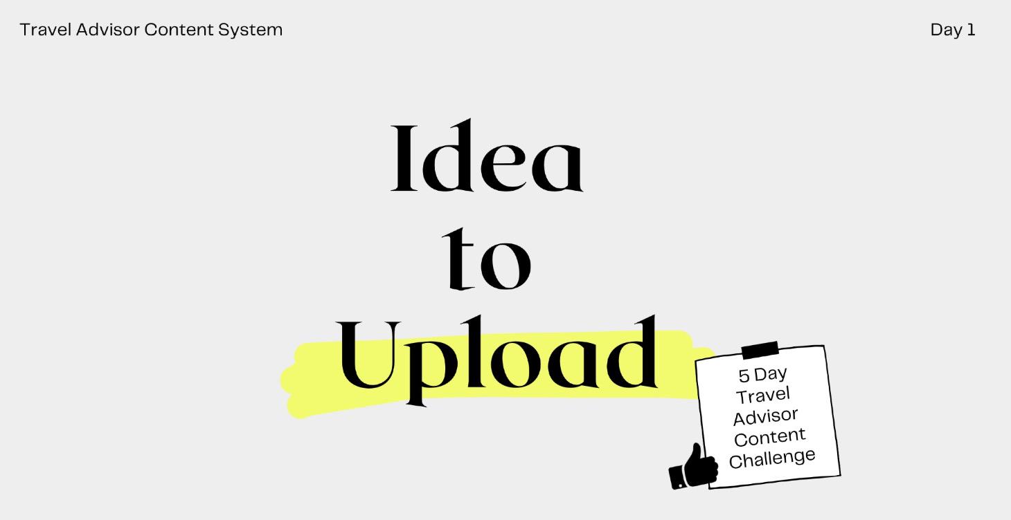 5-Day Idea to Upload Content Challenge!