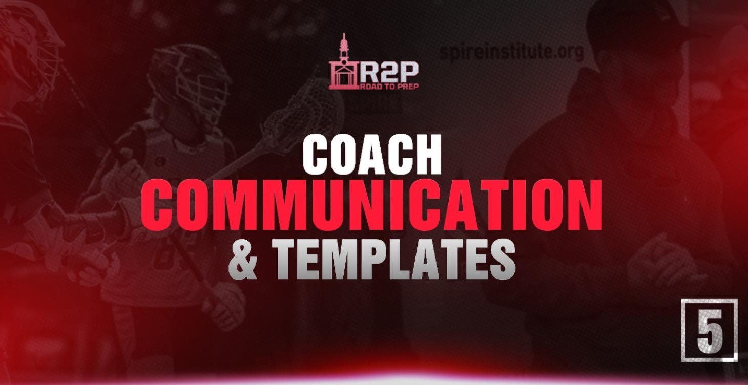 Module 05 — Coach Communication & Templates