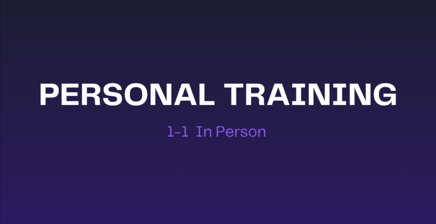 Personal Training (In person)
