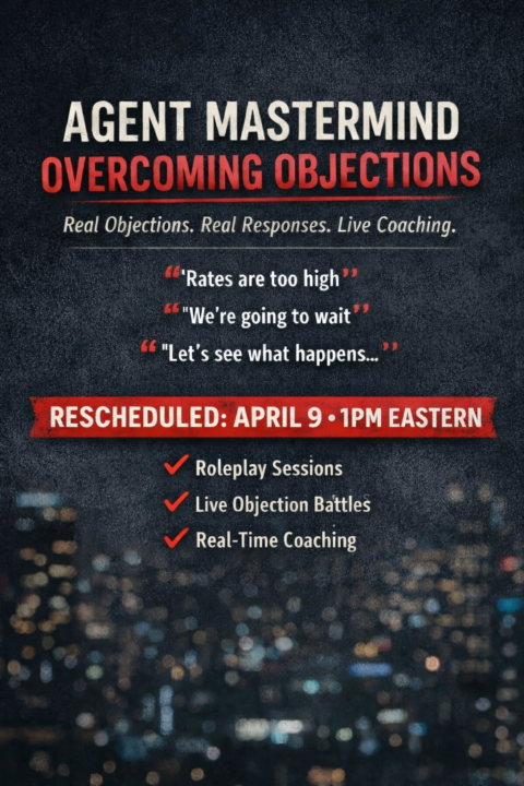 Agent Mastermind RESCHEDULED for April 9th 1pm est. 