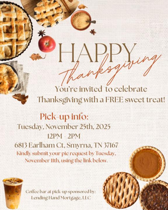 Thanksgiving Pie Giveaway 