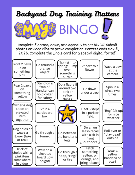 May BINGO Challenge Information Thread