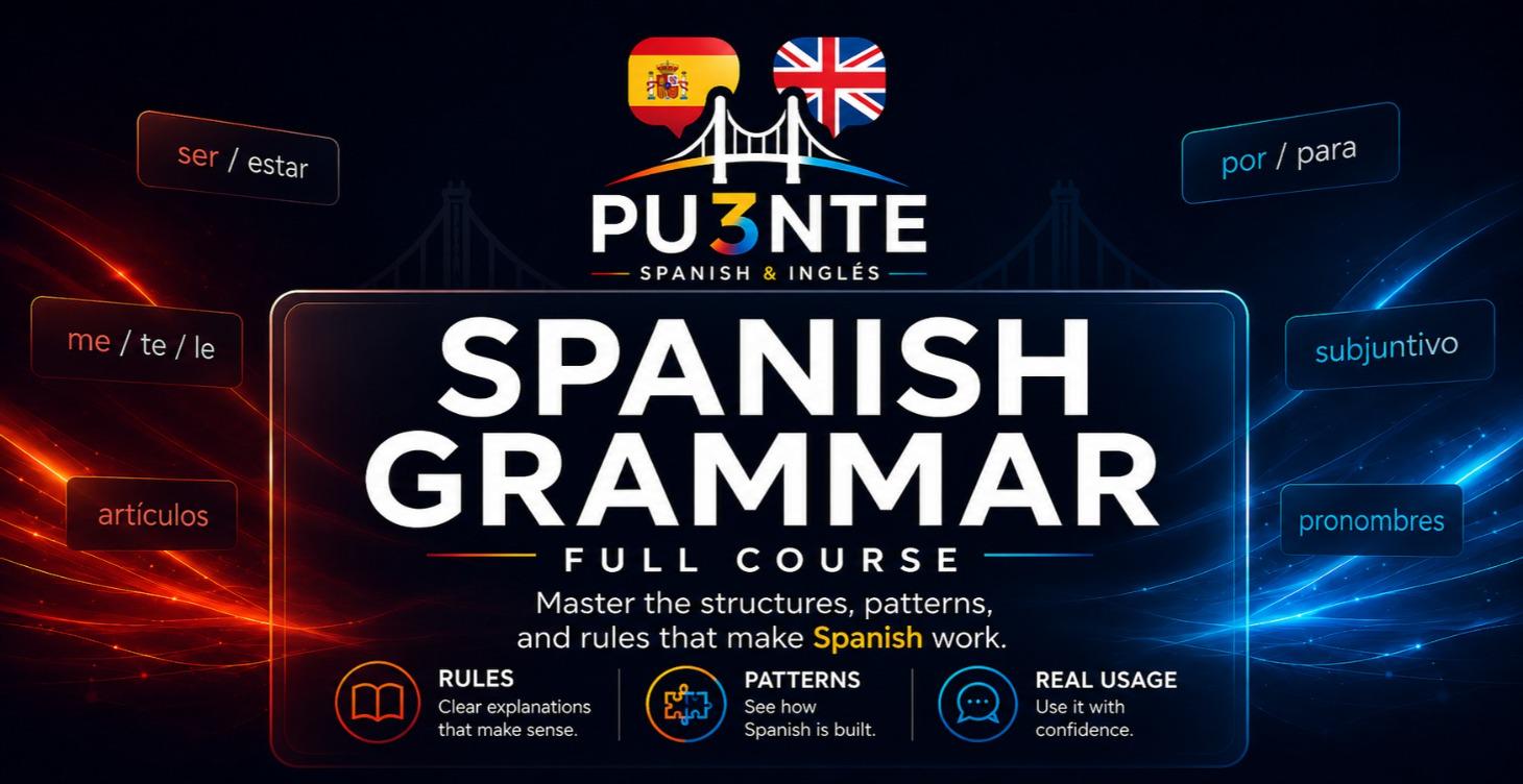 🇪🇦 Spanish Grammar: Full Course