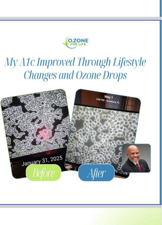 A1c went from 12 to 6 with Ozone drops! 