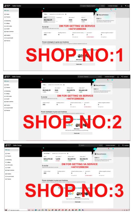  Vurtual Assistant Tiktok Shop USA ! 