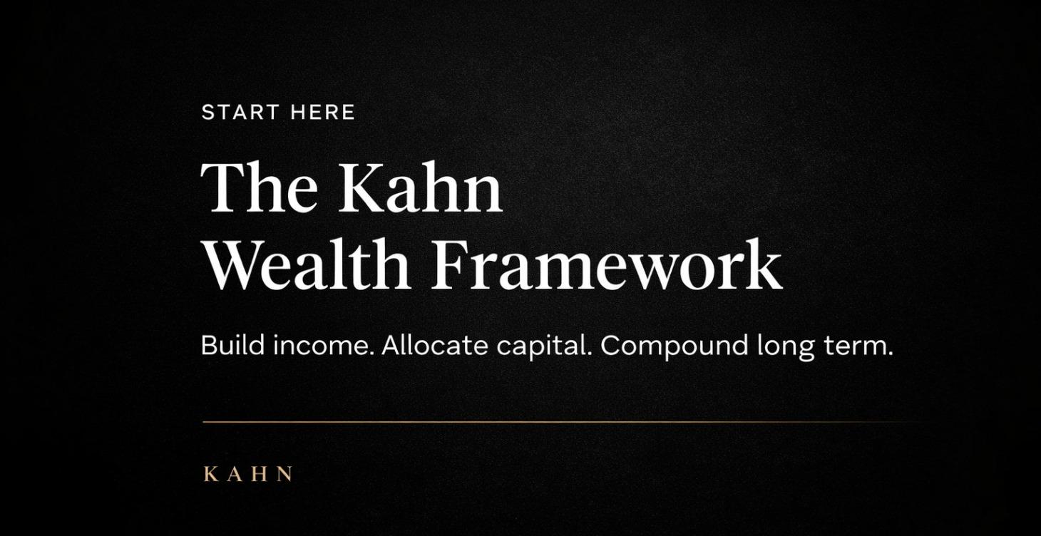 Start Here: The Kahn Wealth Framework