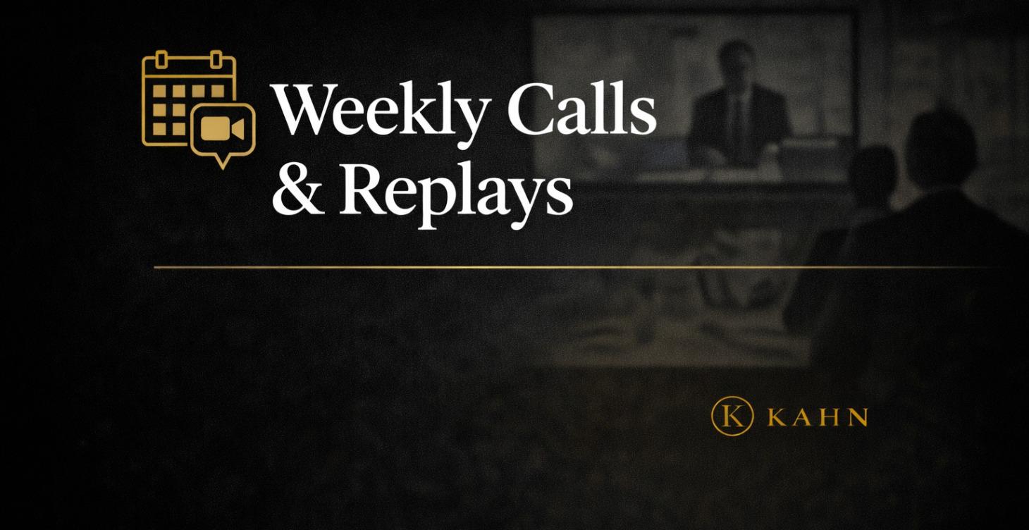 Weekly Calls & Replays
