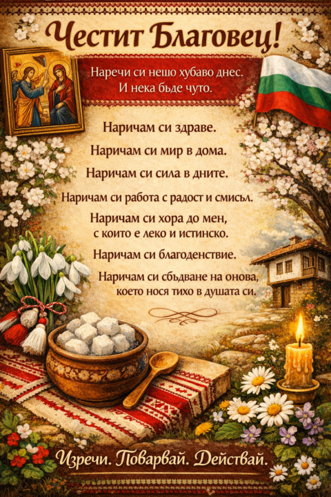 Днес е Благовец