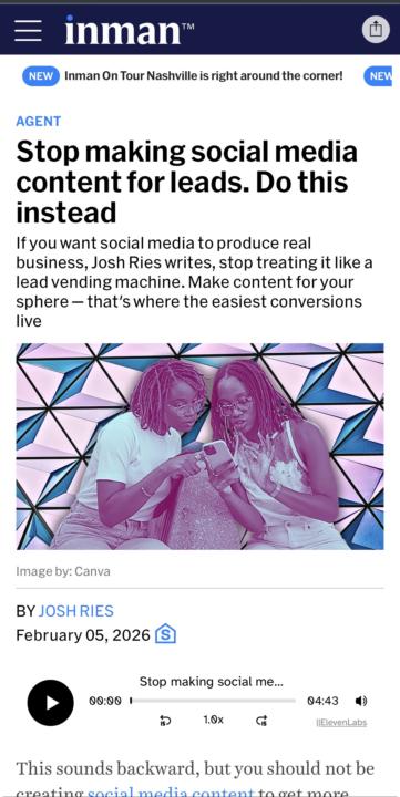 Stop making social media content for leads. Do this instead...