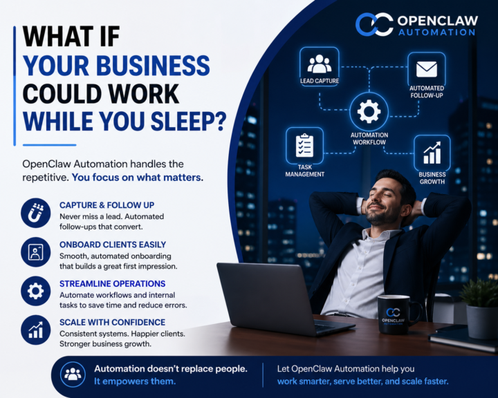 What if your business could work while you sleep?