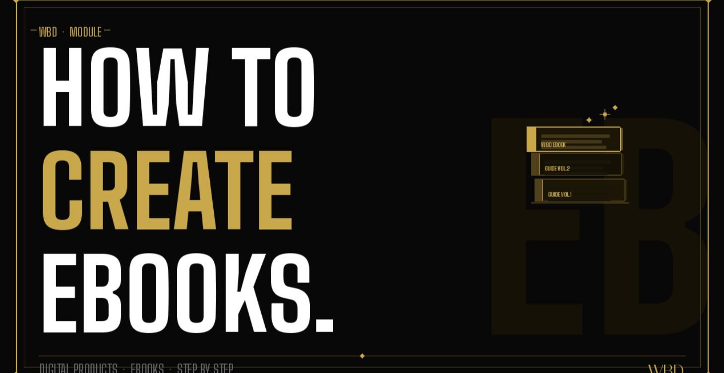 📘 How to Create EBooks