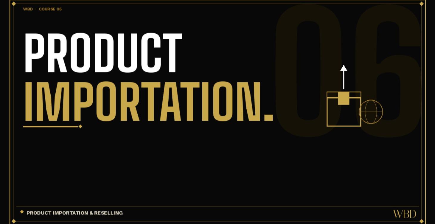 Product Importation