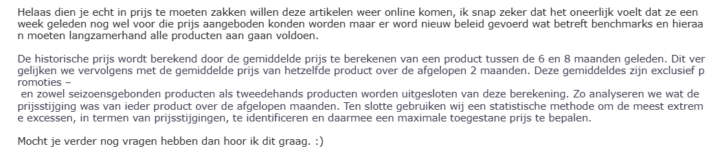 Bizar: van €79,95 naar offline door bol-prijsbeleid