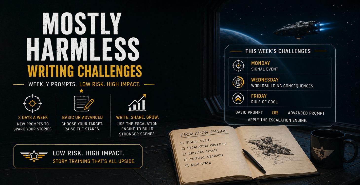 Mostly Harmless Writing Challenges