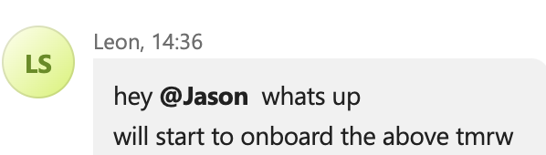 Good News - Shinez will start onboarding from tomorrow 