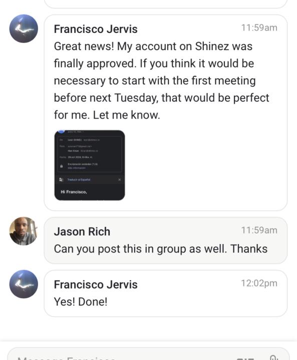 Now Shinez is back in the office - accounts are starting to get approved 