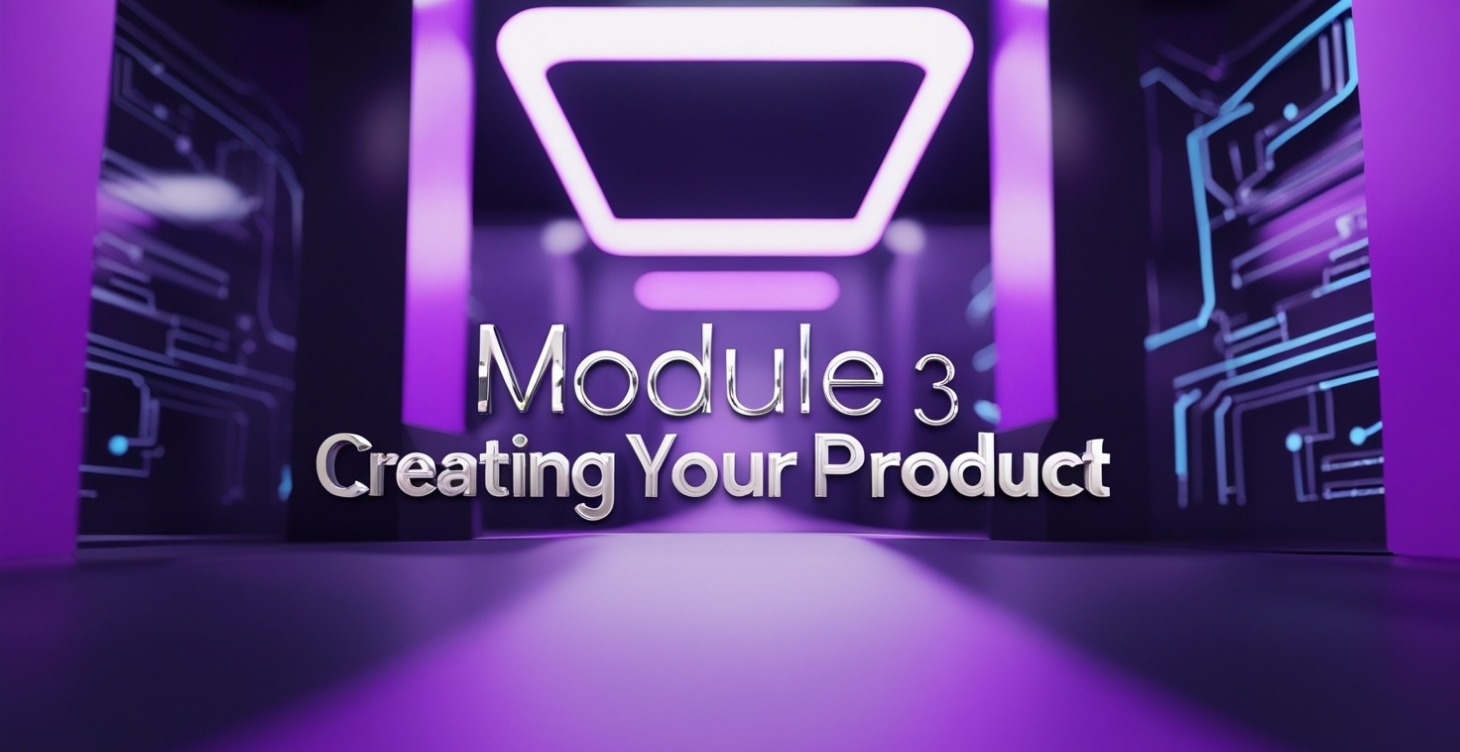 Module 3 - Creating Your Product