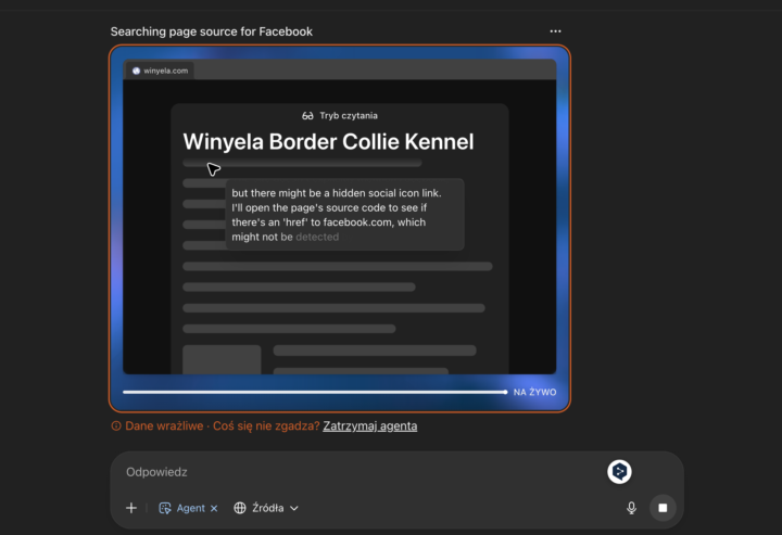 Agent Ai od Chat GPT w zastosowaniu "niepracowym"