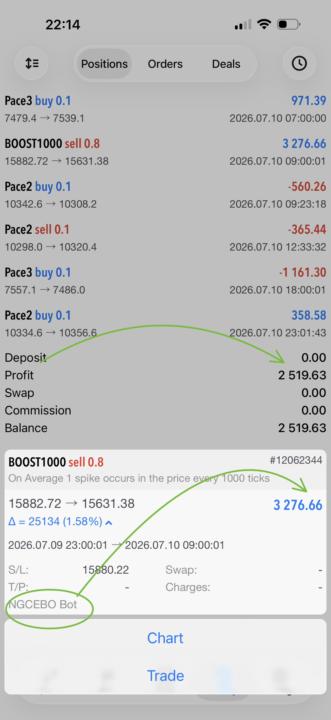 🚨STARTING MY WEEKEND WITH R2519.63🤑🤑🤑 PROFIT WITH THE NGCEBO BOT😊🥂