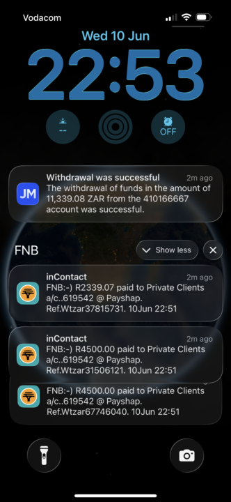 🚨Pupupupuuuh Enjoying a R11 339,08🤑🤑🤑 Withdrawal From This Weeks Profits as Shown on the MT4 Trading History🥳