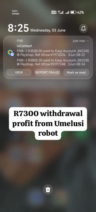Umelusi Bot Withdrawal R7300🚀💃🥳