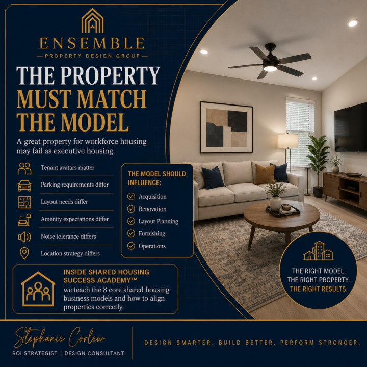 THE PROPERTY MUST MATCH THE MODEL