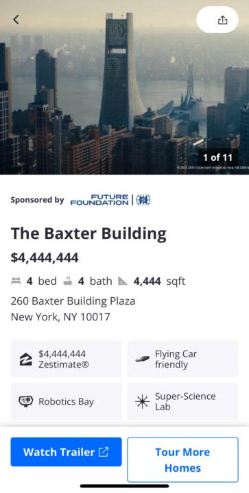 Just for fun - anyone want to buy the Baxter Building? 😀