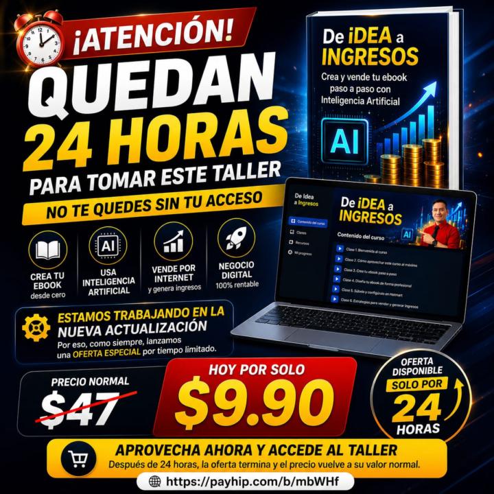 🚨 ¡ÚLTIMAS 24 HORAS! 🚨