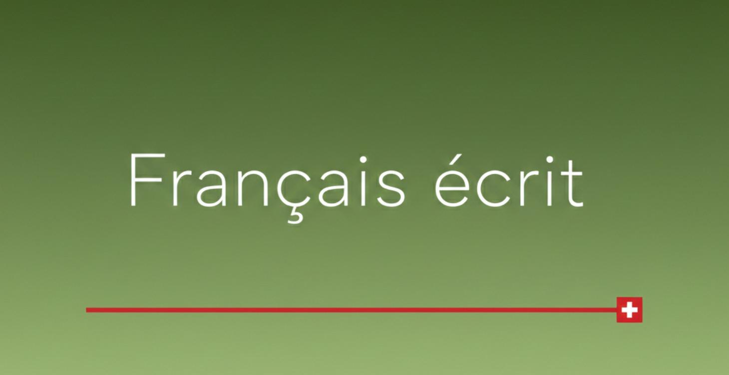 Français écrit