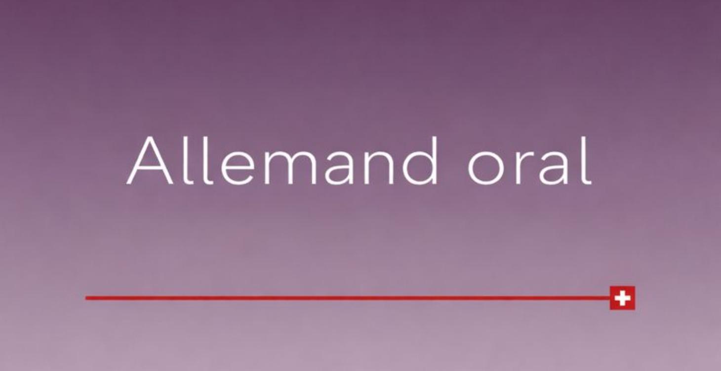 Allemand oral