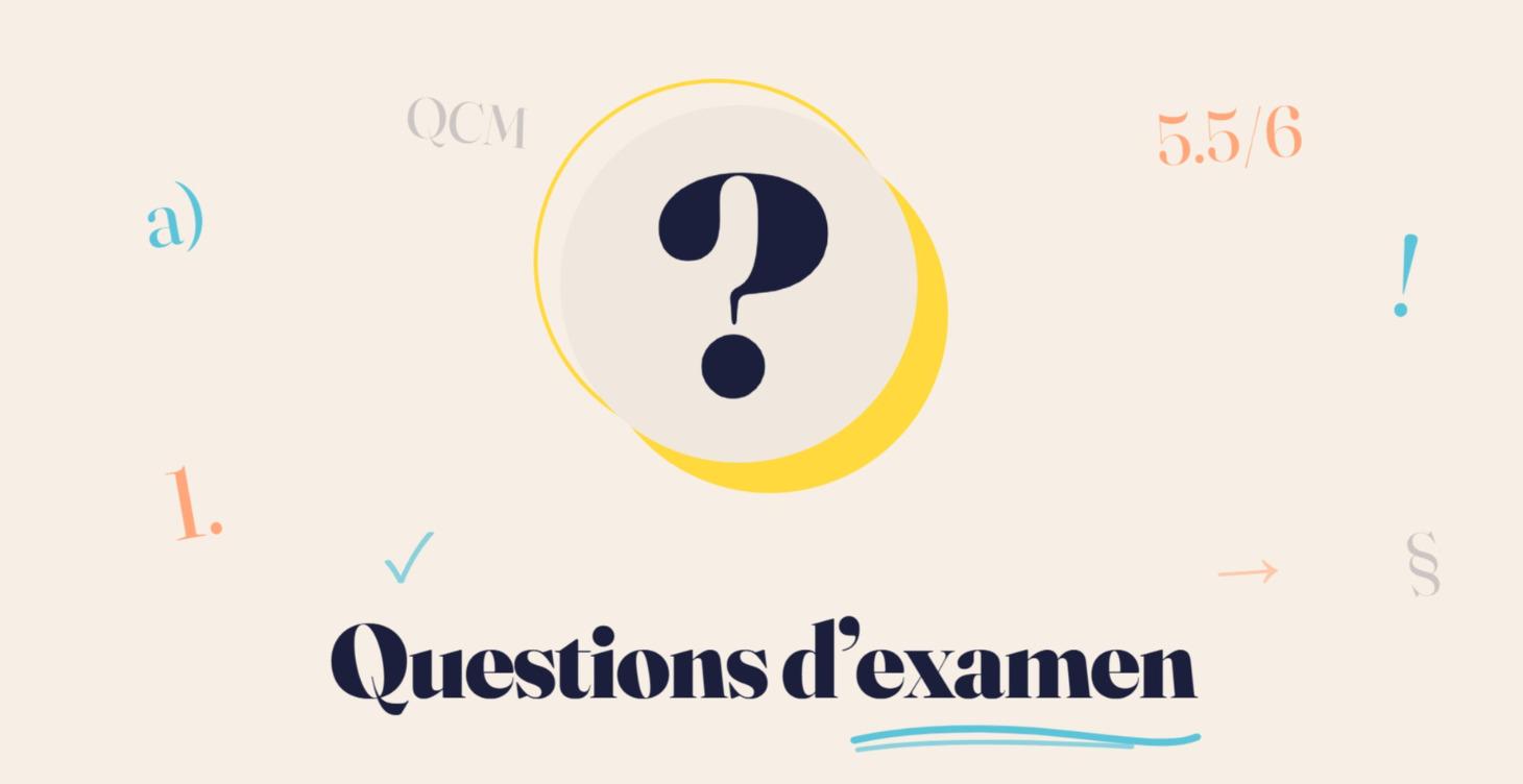 Questions d'examen