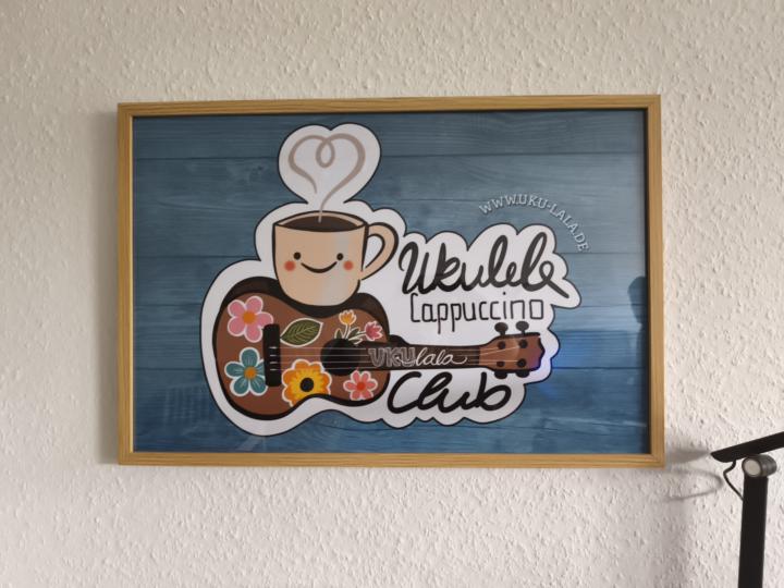 Poster "Ukulele Cappuccino Club" 