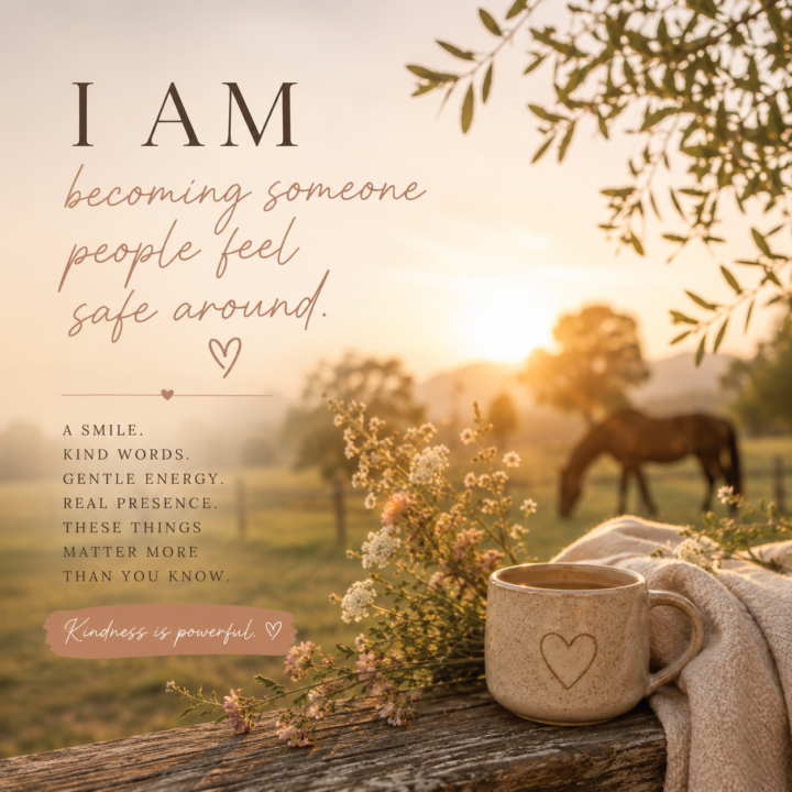 I AM SOMEONE PEOPLE FEEL SAFE AROUND 🌱
