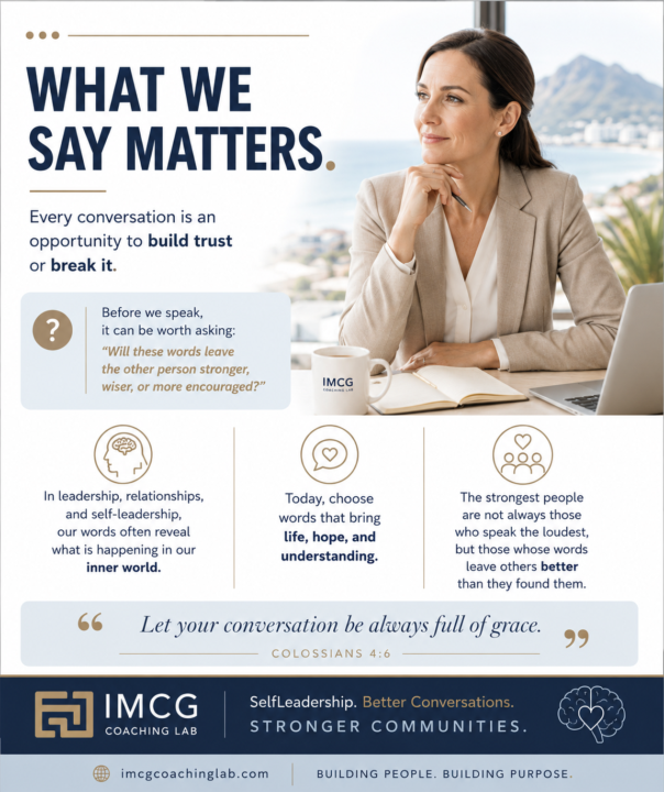 What we say matters 