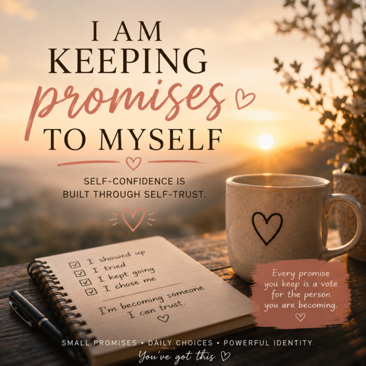I AM KEEPING PROMISES TO MYSELF 🤍
