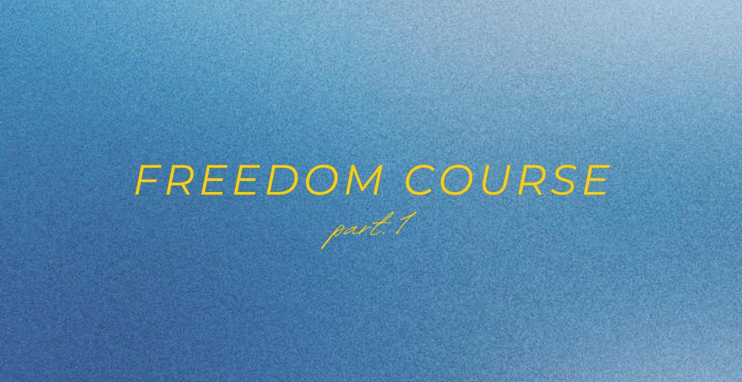 Road to freedom (PART 1)