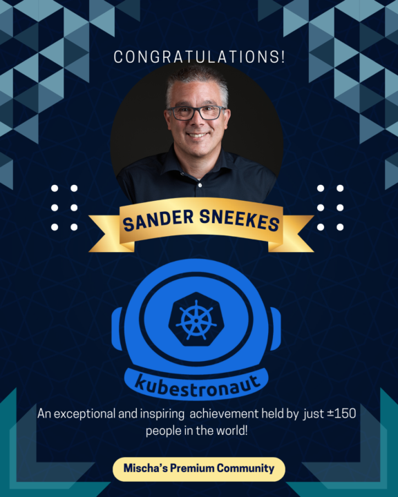 Congratulations to our first Kubestronaut!