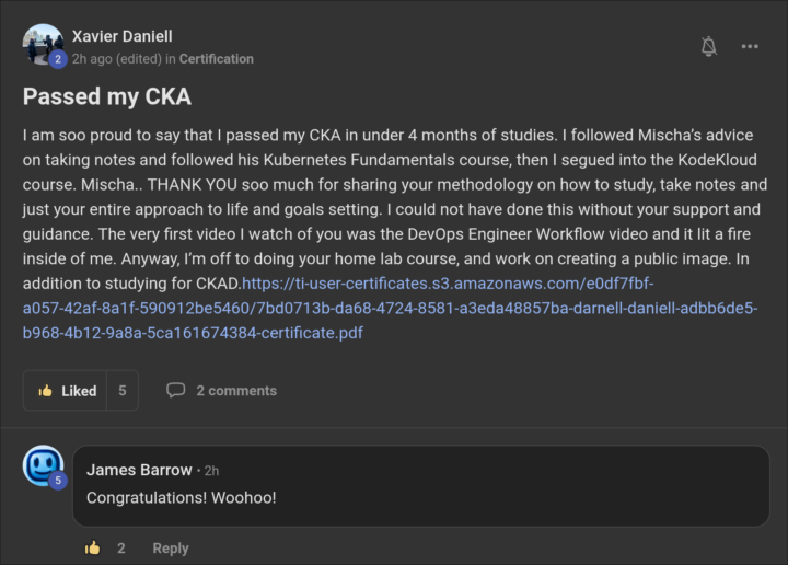 A new success story!