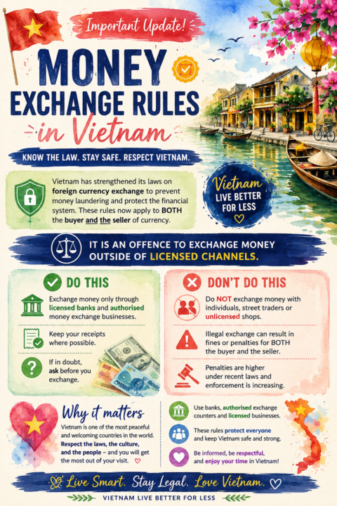 🇻🇳 IMPORTANT UPDATE: MONEY EXCHANGE RULES IN VIETNAM 🇻🇳