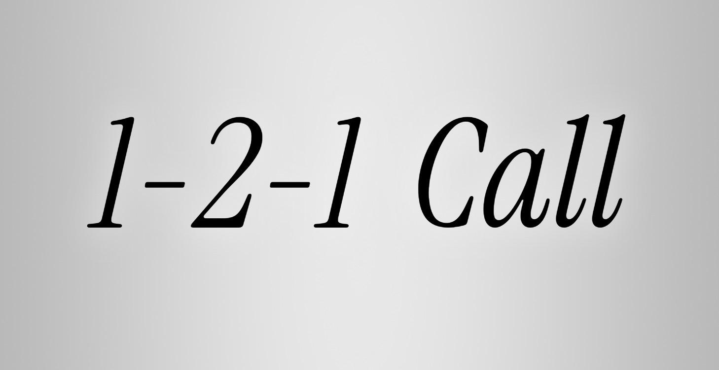 1-2-1 support call