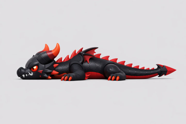 Black Dragon Model from TikTok