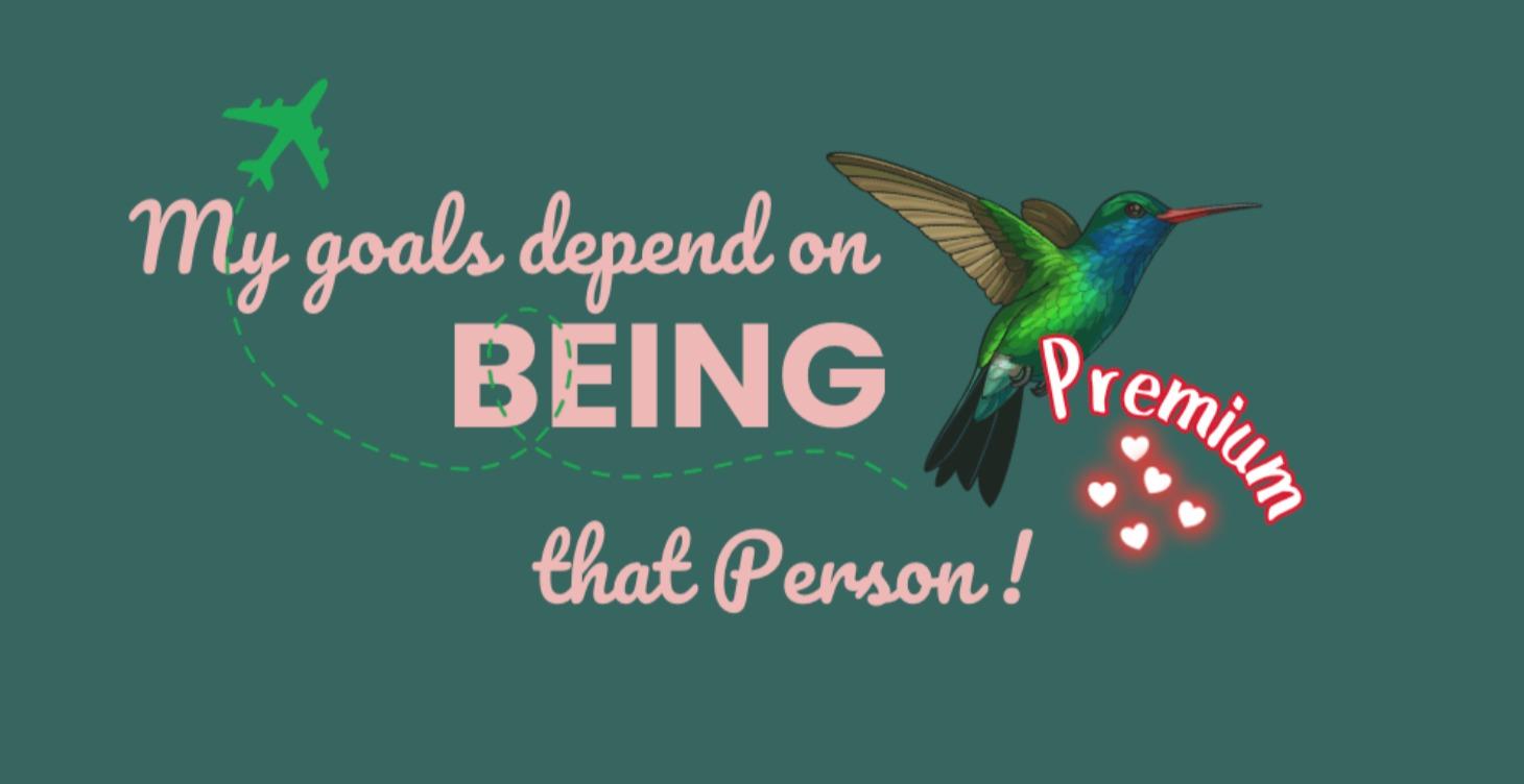 Being the Person who has acheived the goal