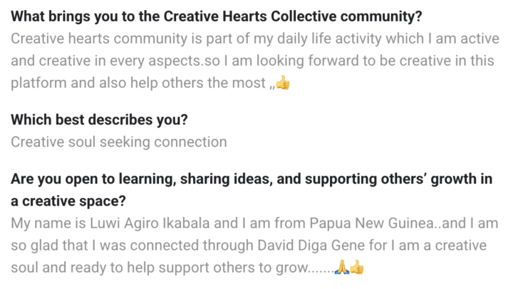 A creative calling to creative