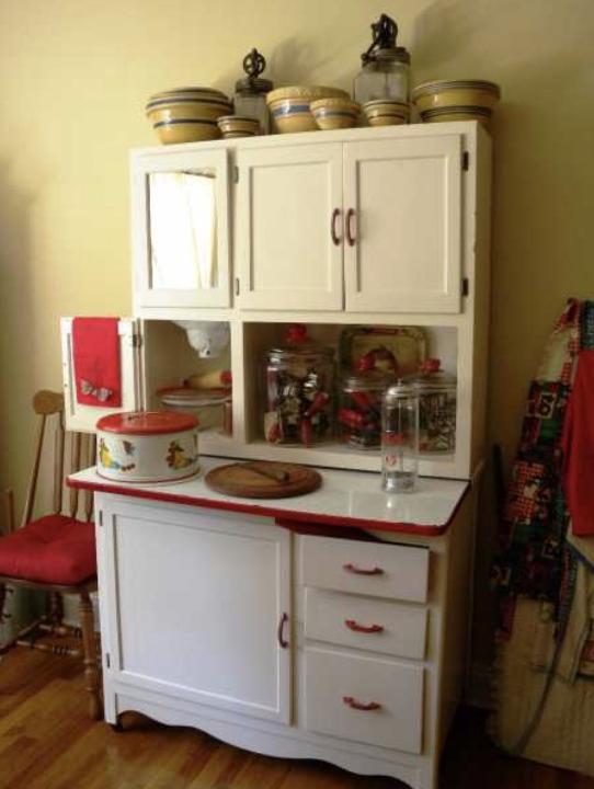 We <3 our old Hoosier Cabinet!