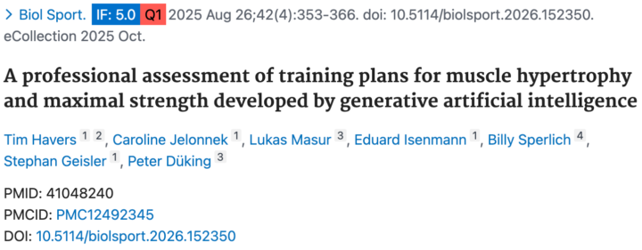 🆕 Nuevo ESTUDIO: ¿Puede una IA programarte hipertrofia y fuerza? 🤖