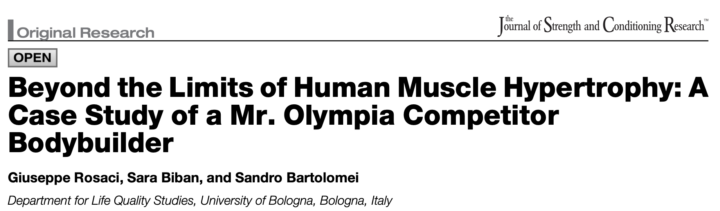 🆕 Nuevo estudio: Culturista Open Olympia