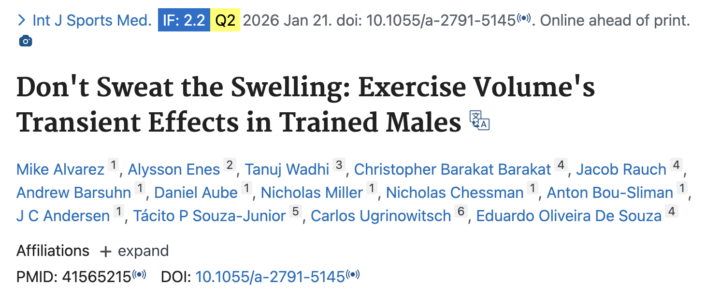 🆕 Nuevo ESTUDIO (MUY IMPORTANTE): “¿Los volúmenes altos estaban ‘inflados’ por el edema?”