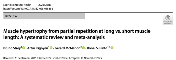 🆕 Nuevo ESTUDIO: Parciales en "estiramiento" vs en "acortamiento" (hipertrofia)